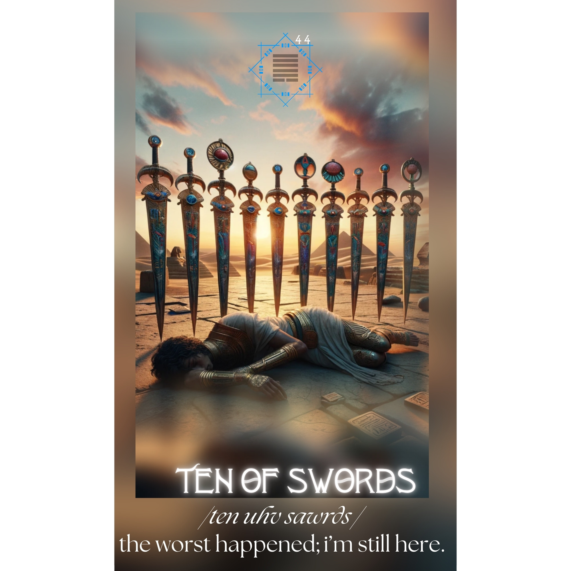 (XL Unisex) Ten of Swords T-Shirt - Image 2